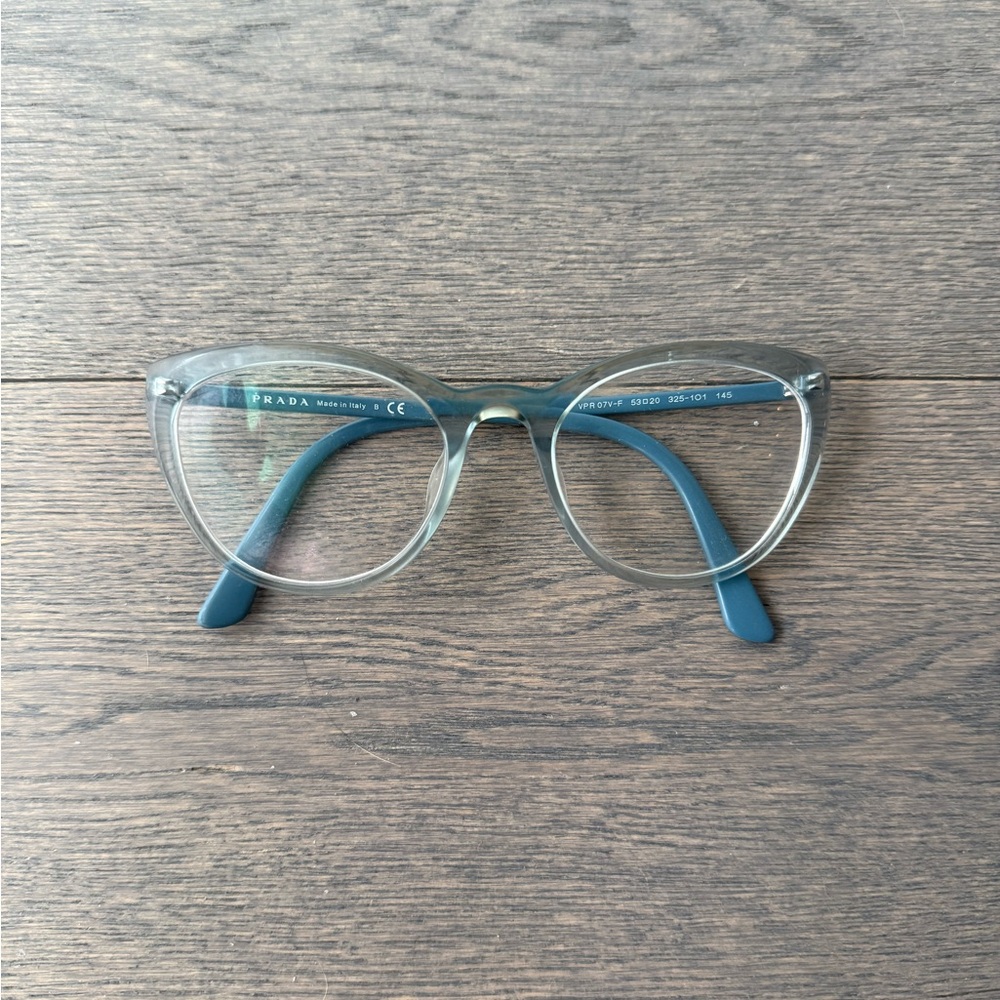Prada Cat Eyed Blue Glasses - Picture 2 of 4